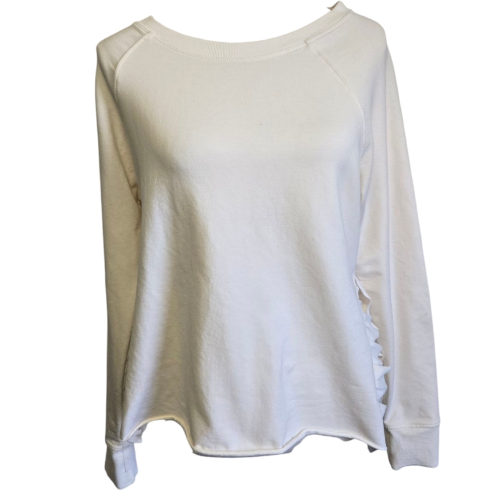 Sundays One Off-white Cream Long Sleeve Sweatshirt Top
